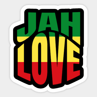 Jah Love Rasta Lion Reggae Rastafari Sticker